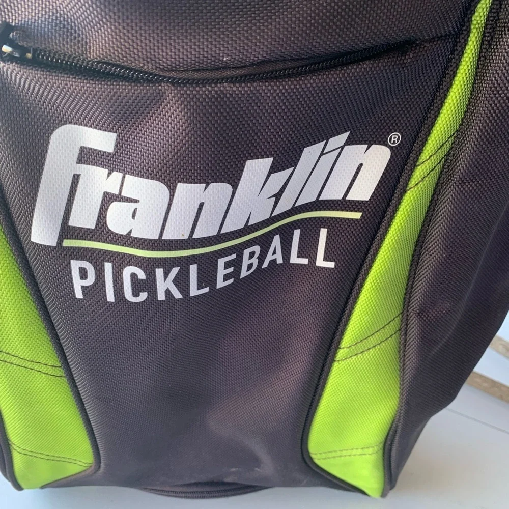 Franklin Sports Deluxe Competition Pickleball Backpack Bag Neon Green Hangs  Up